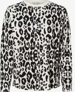 Marie Lund Langarmshirts Shirt Frauen Schwarz / Weiß