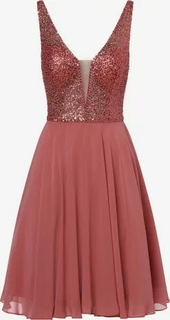 Marie Lund Cocktailkleider Abendkleid Frauen Altrosa