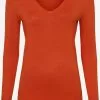 Marie Lund Basic Pullover Pullover Frauen Orange -Marie Lund Verkaufs 3aeee315f6f493ae9451b399f089bbaa