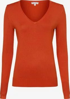 Marie Lund Basic Pullover Pullover Frauen Orange