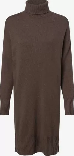Marie Lund Strickkleider Strickkleid Frauen Braun