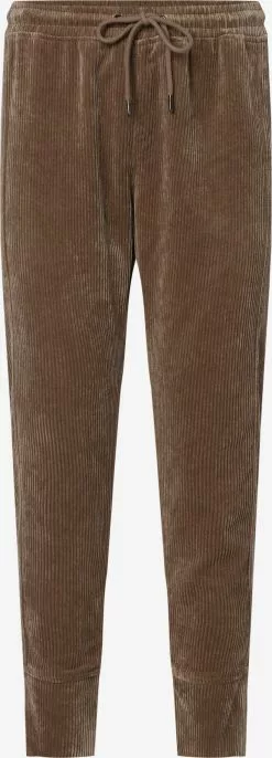 Marie Lund Cordhosen Tapered Hose Frauen Braun