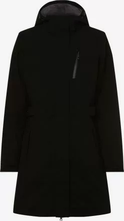 Marie Lund Outdoorjacken Übergangsparka Frauen Schwarz