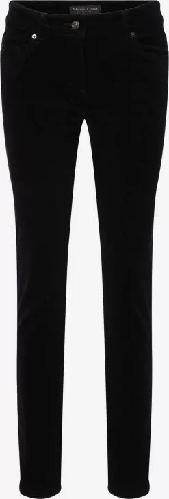 Marie Lund Cordhosen Regular Jeans Frauen Schwarz