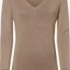 Marie Lund Basic Pullover Pullover Frauen Hellbeige -Marie Lund Verkaufs 7237aa51aa552066782af6558d0dcbb8