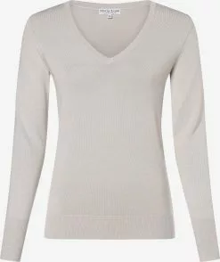 Marie Lund Basic Pullover Pullover Frauen Kitt