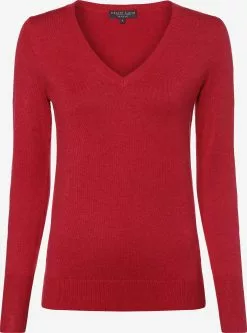 Marie Lund Basic Pullover Pullover Frauen Rot