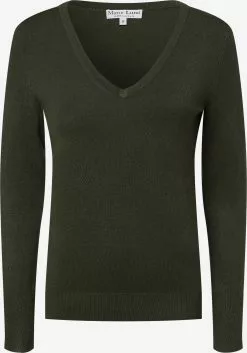 Marie Lund Basic Pullover Pullover Frauen Tanne