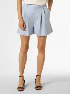 Marie Lund Shorts Regular Bundfaltenhose Frauen Hellblau