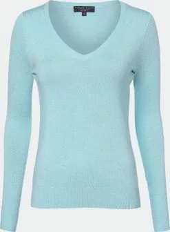 Marie Lund Basic Pullover Pullover Frauen Hellblau