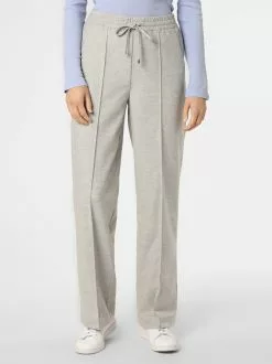 Marie Lund Stoffhosen Loosefit Hose Frauen Hellgrau