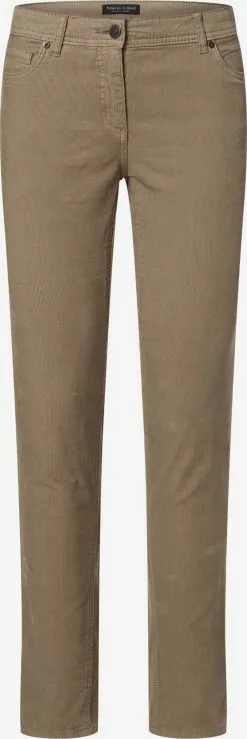 Marie Lund Stoffhosen Slimfit Hose Frauen Beige