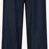 Marie Lund Stoffhosen Loosefit Hose Frauen Blau